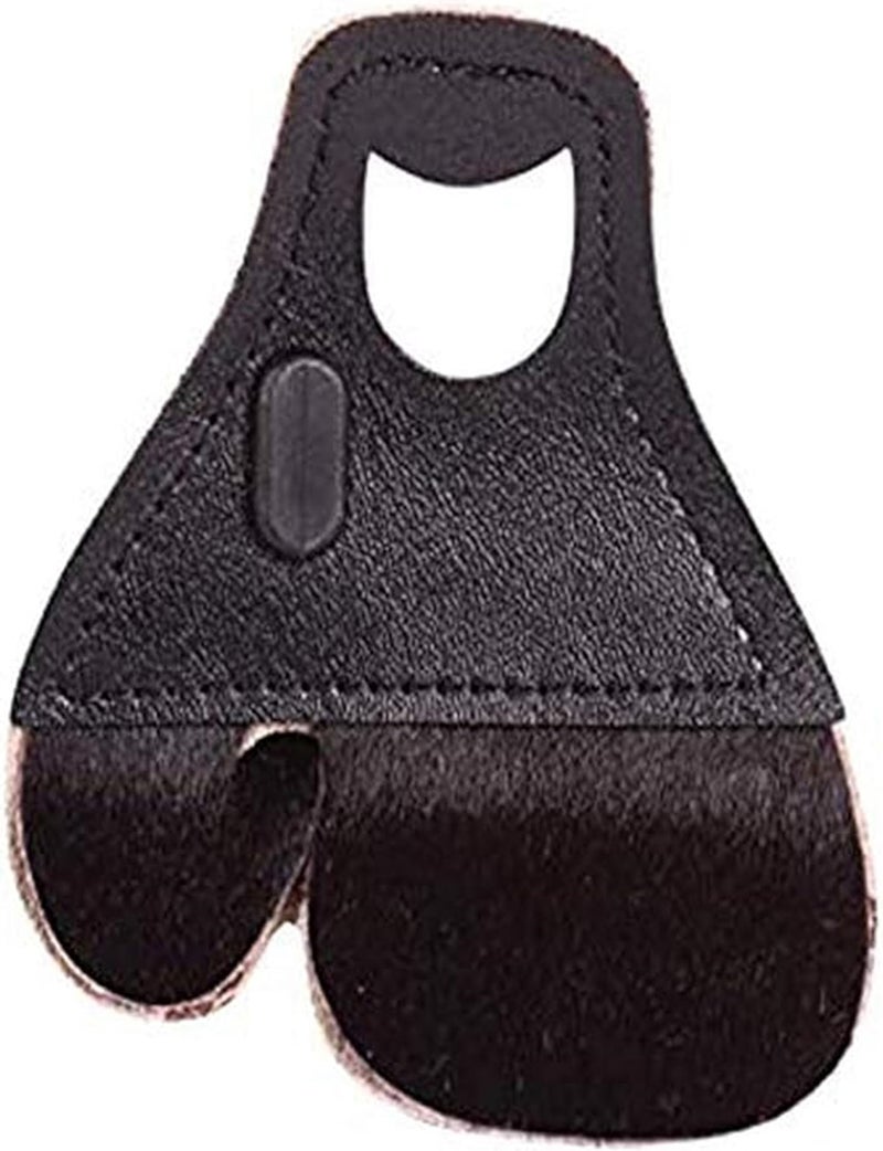 HME Archery Bow Hunting 1/8" Leather Finger Protector Finger Tab for Recurve Bows, Right Hand Only - Image 1